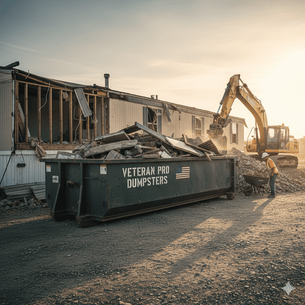 Demolition Dumpster Rental by Veteran Pro